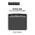 CRATE GT212 Instrukcja Obsługi